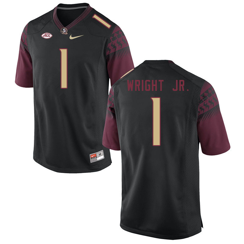 Men #1 Winston Wright Jr. Florida State Seminoles College Football Jerseys Stitched-Black